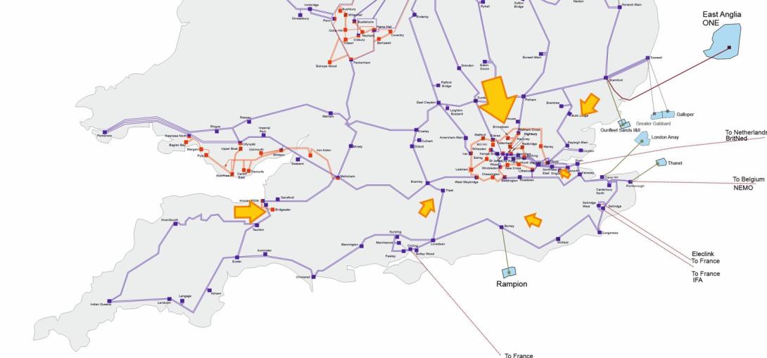 5.South Wales and South of England region flows